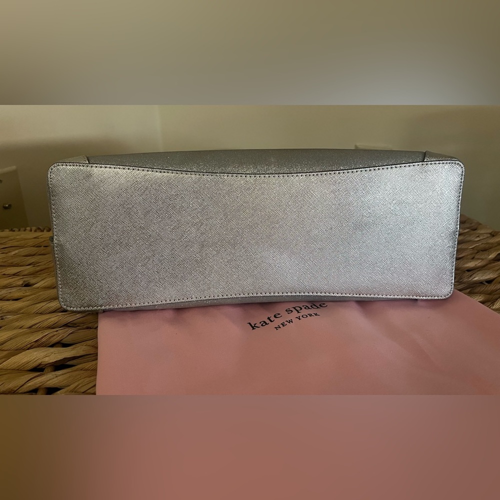 Kate Spade Glitter Silver Tote Bag - Picture 12 of 12
